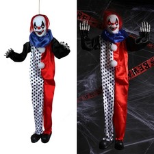 CLOWN HALLOWEEN DECORATION 3FT ANIMATED LIGHT UP SCARY PARTY PROP HAUNTED HOUSE