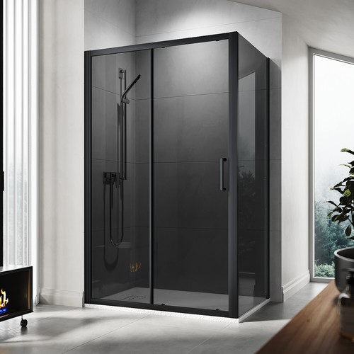 Black shower enclosure and - black,