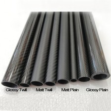 3K Carbon Fiber Tube 22 24 25 26 27 28 30 32 34 36 38 40 42 44 46 48 50 x 500MM 
