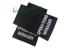 Operations Manager Black NHS Ambulance Epaulette Slides Sliders (HIGH QUALITY)