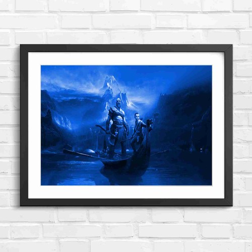 Fantasy viking warrior - fantasy, boat