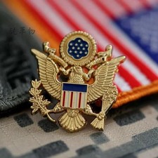 US Army Officer Cap Badges Pins Eagle Cap Emblem Insignia Cockade Military Medal