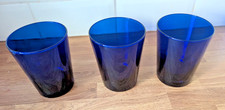 Cobalt Old Fashioned Tumbler 14oz/400ml  Blue Glass - Very Good Condition