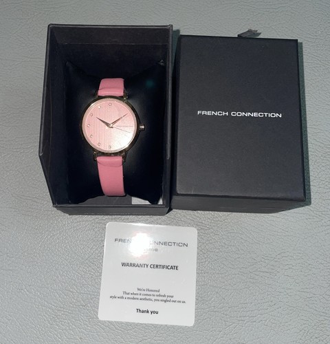 French connection pink dial - french,