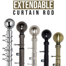Curtain Pole Extendable Metal