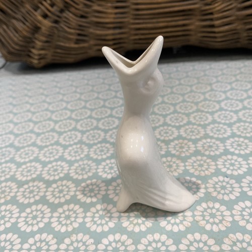 Vintage ceramic white bird pie - vintage,