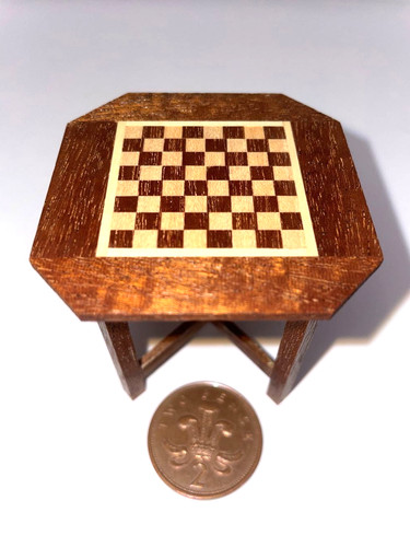 Dolls house chess - house, inlaid
