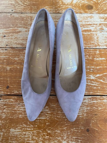 Prada lavender suede court - lavender,