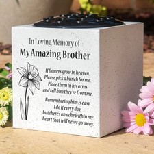 Amazing Brother Daffodil If Flowers Grow In Heaven Memorial Grave Flower Vase