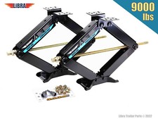 LIBRA 9000lb HD 24" RV Stabilizer Leveling Scissor Jacks w/sockets & install Kit