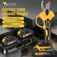 Battery Electric Pruning Shears Power Cordless Secateurs Garden Pruners Cutter