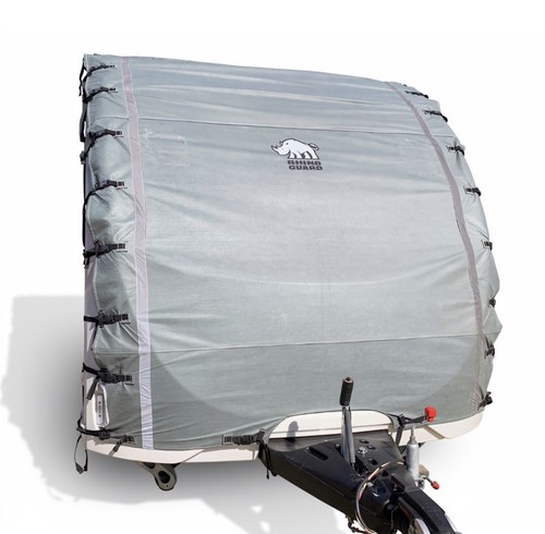 Panoramic caravan tow - caravan, cover