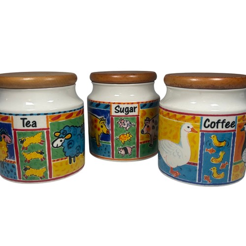 Dunoon farmyard canister set - farmyard,