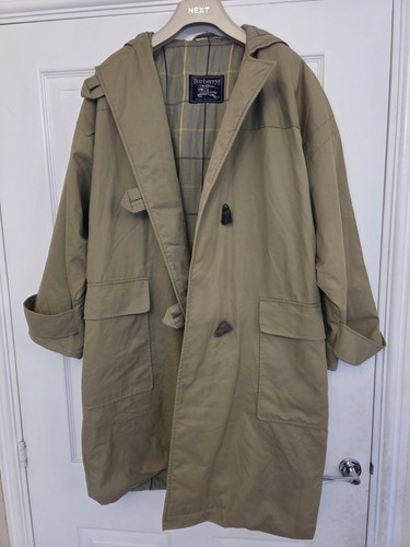 Vintage burberry hooded coat - vintage,