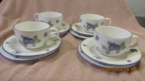 Royal doulton blueberry - doulton, trios