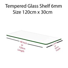 Clear Tempered Glass Shelf /