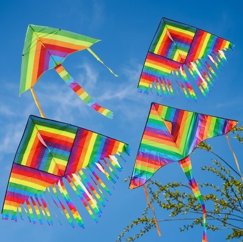 Easy fly colorful - easy, kite