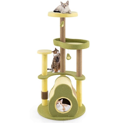 Multi level cat tower avocado - multi-level,