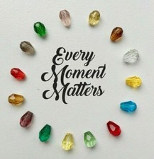 40 x CRYSTAL GLASS FACETED