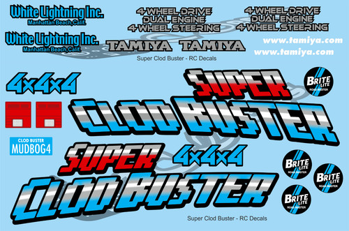 Decal set super - 1/10,