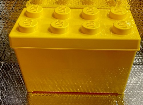 Yellow lego stackable storage - lego,