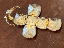 Vintage 9ct gold & silver