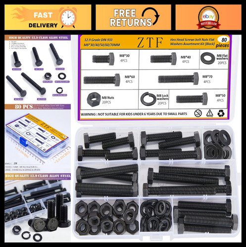 80pcs metric bolt - m8,