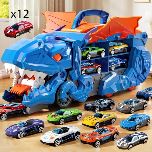 Truck car dinosaur transport - dinosaur,