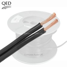 QED 79 Strand OFC Speaker Cable Unterminated BLACK Price Per Metre Award Winner