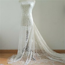 Flower Sequins Costume DIY Lace Fabric Embroidery Bridal Evening Dress Tulle