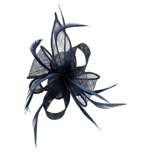 Small flower feather hair hat - small,