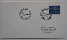 Norway 1972 Flight Bergen Copenhagen SAS 747-B Bymarks Alle Hobro Denmark  Cover