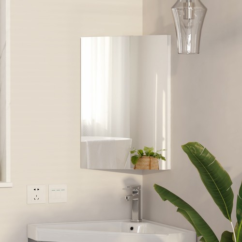 Corner bathroom mirror cabinet - bathroom,
