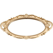  Princess Wall Mirror Table Baroque Round Twist Clean Girl Room Decor