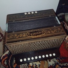 Vintage Hohner 1 Row Pokerwork