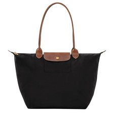 Original New Longchamp Le Pliage Tote Travel Shoulder Bag Handbag Black Large