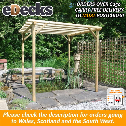 Heavy duty rustic rose pergola - duty,