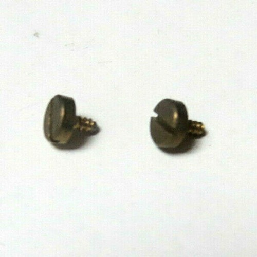 Early brass fixing screw - x,