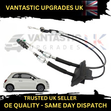 GEAR SELECTOR LINKAGE CABLES PAIR SET, FOR FIAT 500, 2007+ STOP START- 55245287