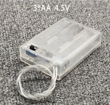 3 x AA Battery Holder Box Case Enclosed Clear with On/Off Switch