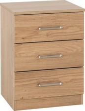3 Drawer Bedside Table