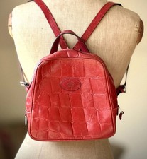 Mulberry Back Pack Bag in Red Congo Leather. Vintage.  Authentic. Genuine. 