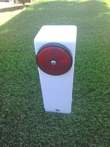 Grass marker post no parking - grass,