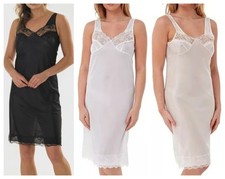 MARLON LADIES  BUILD UP SHOULDERS FULL UNDER SLIP PETTICOAT UK SIZES 10 -30
