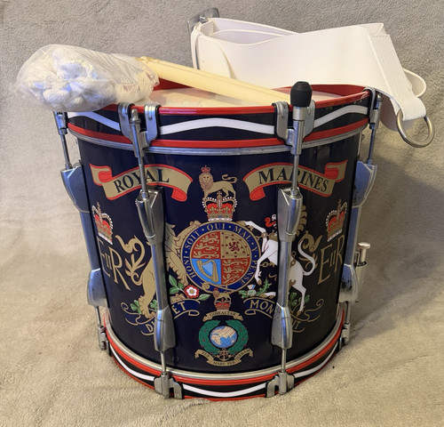 Metal marching snare - drum, with