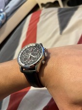 Citizen Red Arrows RAF Eco-Drive Chronograph Watch – Black/Red Leather Strap