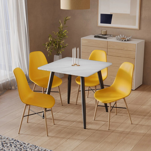 5pc modern ceramic dining - modern,