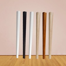 4pcs Wooden Table Legs Pine Beech Oak Feet Tapered Desk Chest Chair Stool Sofa