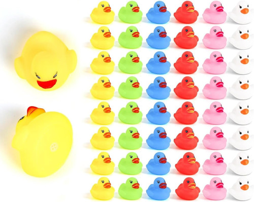 Rubber ducky 50pcs - ducky,, colorful