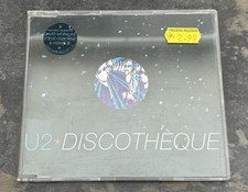 U2 - CD Single-Discotheque-Island-CIDX 649/8514-2-UK-1997-VGC-Freebird sticker.